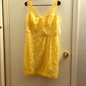 Yellow Lace Bridesmaids Dress